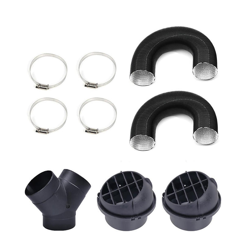75mm Heater Pipe Ducting Y Outlet Exhaust Connector