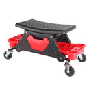 Garage Working Stool W Wheels Plastic