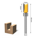 Router Bits Flush Trim With Bearing 3 Blades 7.2+9.5+15+20 12x6mm