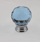 Drawer Knob Crystal - 30mm Blue