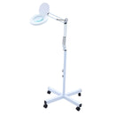 NUF 8X LED Magnifying Light with 60CM Stand 200mm Black-White