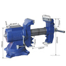 KATSU Heavy Duty Multi Purpose Steel Bench Vice freeshipping - Aimtools