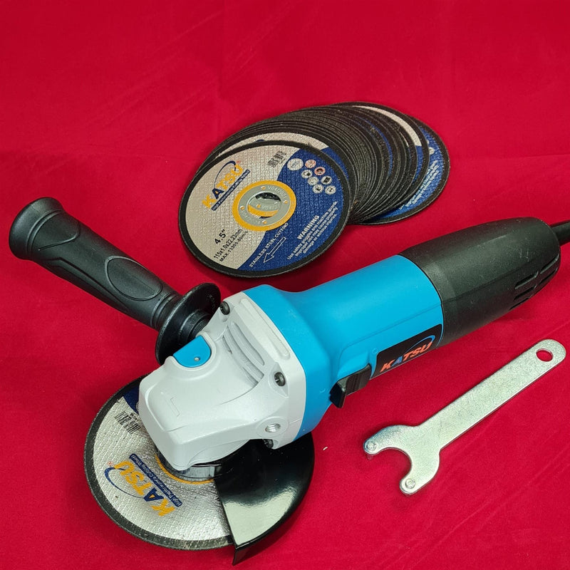 Angle Grinder 780W 115mm With 20 Steel Cutting Blades
