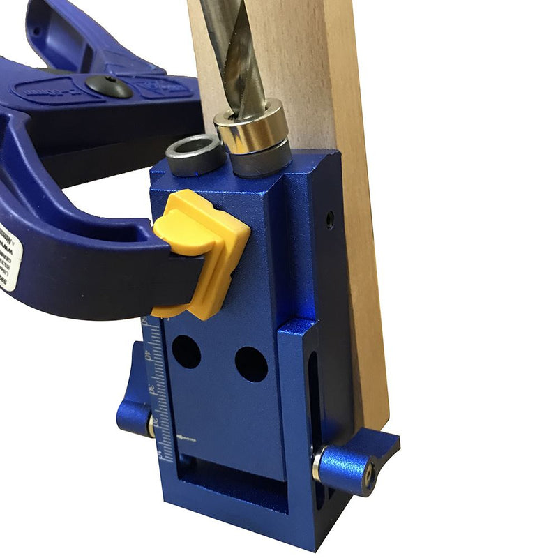 Pocket Hole Drilling Jig Kit With Step Bit Woodworking Joinery Tool freeshipping - Aimtools