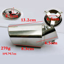 Stainless Steel Exhaust Muffler Tip Pipe Tail J7 Size:16x8.7mm