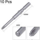 Round Screw Driver Bits 10PCs Pack 4MM Diameter PH00 - 2