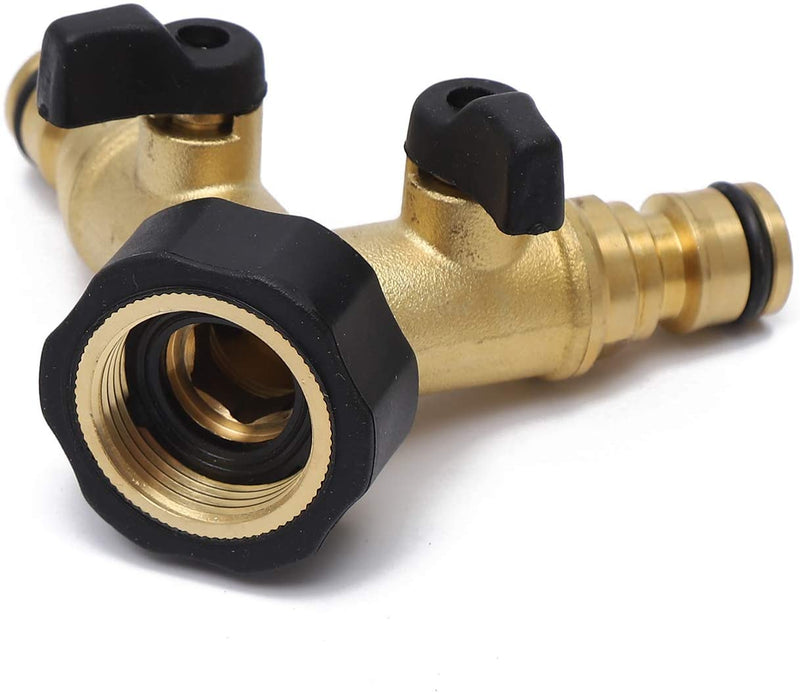 Water Tap Divider Connector Copper & Rubber