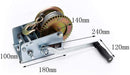 Two Speeds Hand Winch Wire Cable 900KG freeshipping - Aimtools
