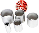 Tungsten Hole Saw Set Core Drill Bit Wall Tile Ceramic Cutter Kit 33-83mm freeshipping - Aimtools