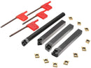 Indexable Inserts Lathe Turning Cutting Tool Set 4PCs