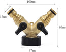 Water Tap Divider Connector Copper & Rubber