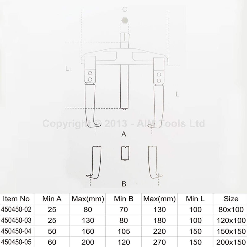 Special Claw 2 Arm Gear Puller Variation freeshipping - Aimtools