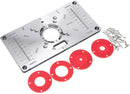 Aluminium Router Trimmer Table Insert Plate For Katsu Trimmers freeshipping - Aimtools