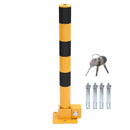 Yellow & Black  Car Parking Space Lock Bollard