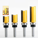 Flush Trim Pattern Template Router Bit Set 4PCs 1/4"