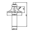 Electro Diamond Marble Grinding Router Bits freeshipping - Aimtools