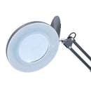 NUF 8X LED Magnifying Light with 60CM Stand 200mm Black-White