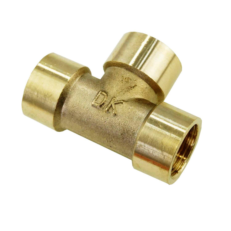 Air Line Brass 3 Way T Shape Female Connector