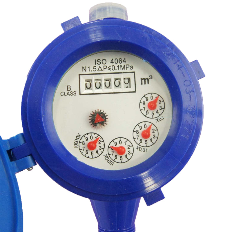 Plastic Water Meter Counter 15mm Dry Dial freeshipping - Aimtools