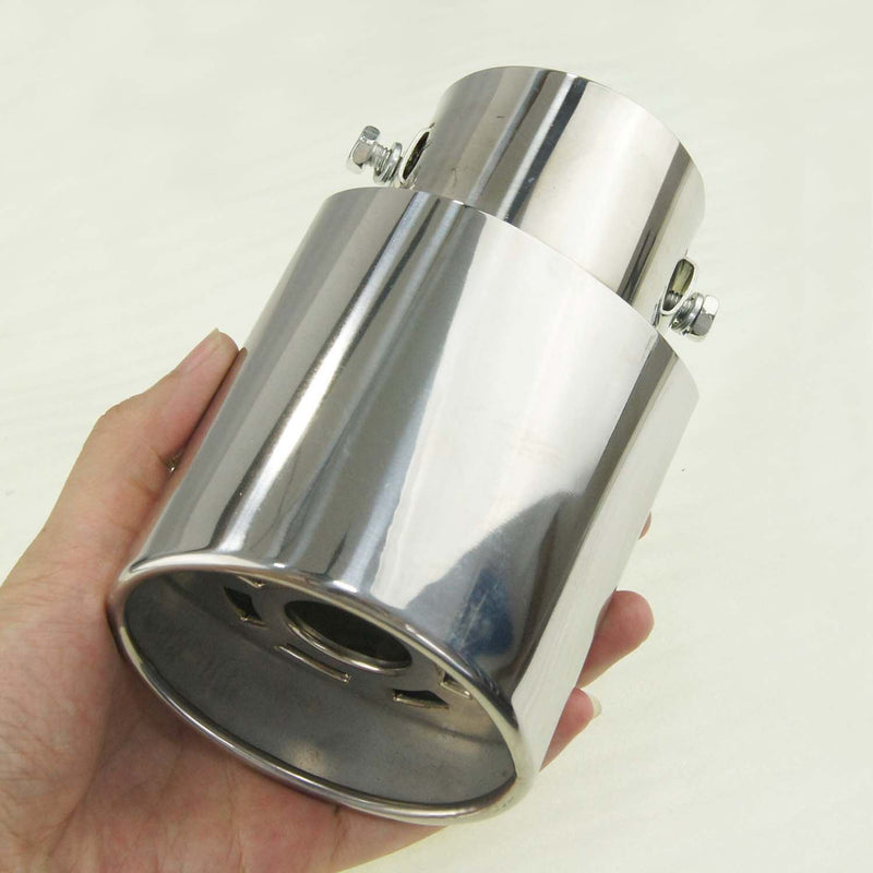 Stainless Steel Car Exhaust Muffler Tip Pipe Tail 16x9.8mm