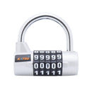 Digital Pad Lock Professional 5 Digits Silver