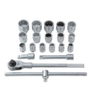 Drive Metric Socket Set 3/4"- 21Piece 19-50mm