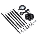 Soldering Helping Hands 6 arms, Light & Magnifier- Black