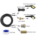 Pressure Washer Drain Clean Hose Fits KR LV with 2 nozzles- 10,15meter