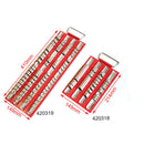 Socket Rail Tray Holder 1/4" 3/8" 1/2" with Handle 40 Sockets freeshipping - Aimtools