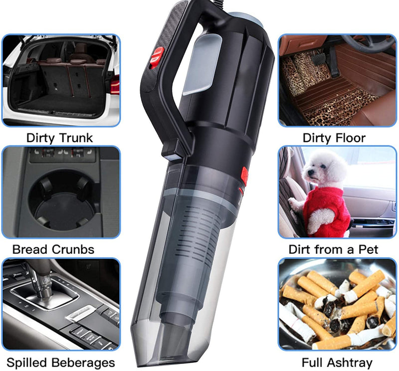 Car Vacuum Cleaner Blower 2IN1 12V Black & Red