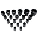 Impact Socket Set 26PCS 3/4 Inch- Black