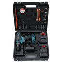 UNI-FIT Cordless Impact Drill 13mm with 2 batteries 2.0A & Accessories in BMC