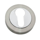 Premium Modern Wave Door Handles Stainless Chrome W Matching Hole Cover