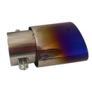 Stainless Metal Blue Steel Exhaust Muffler Tip Pipe Tail
