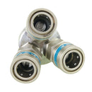 Quick Coupler Manifold Splitter Connector 3 Way