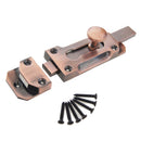 Door Safety Bolt 100mm Antique Red