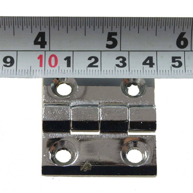 Electric Board Cover Industrial Hinges Chrome 40x40mm 1 Pair