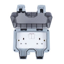 Weatherproof Outdoor Switched Socket Double Pole Uk freeshipping - Aimtools