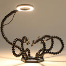 Soldering Helping Hands 6 arms, Light & Magnifier- Black