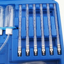 Diesel Injector Flow Test Meter Adaptor Set Common Rail 6 Cylinder Garage Tool freeshipping - Aimtools