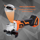 UNI-FIT Cordless Angle Grinder Brushless 2 Batteries 21V