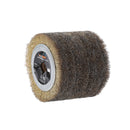 Brass Coated Wire Brush Drum 120mm 0.15mm/0.50mm