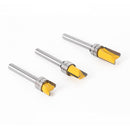 Router Bits Flush Trim With Bearing 3 Blades 7.2+9.5+15+20 12x6mm