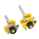 Tongue and Groove Router Bit Set 2PC Set 1/4"