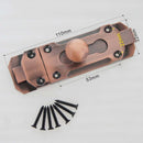 Door Safety Bolt 100mm Antique Red