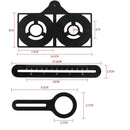 Tile Foldable Ruler 12 Sections