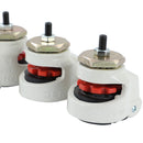 Heavy Machine Levelling Foot Pad Wheels Castors 4PCS SET Screw freeshipping - Aimtools