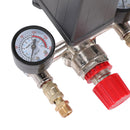 Air Compressor Pressure Control Switch With Valve Gauges Regulator
