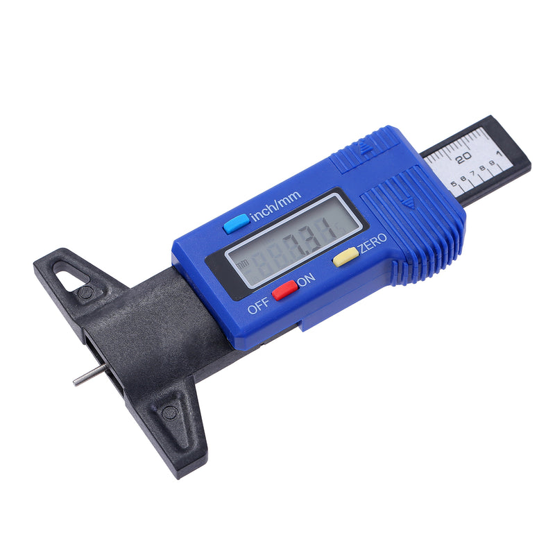Fiber Digital Tyre Depth Measuring Gauge 0-25.4mm freeshipping - Aimtools