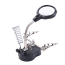 Helping Third Hands Soldering Stand Magnifier Glass Clamps Modelling Stand freeshipping - Aimtools